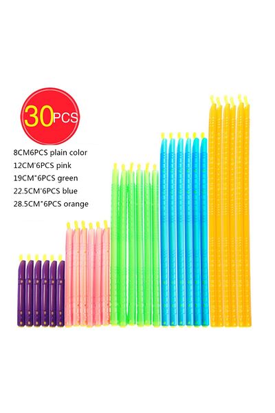 Choice 30Pcs 5 Colors Bag Sealer Closure Sticks Portable Food Saver Container Plastic Sealing Clips Fres...