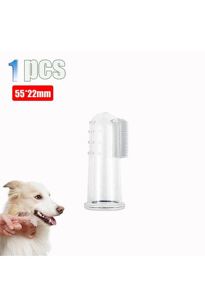 Choice 1pcs 1pc- No Box With Box Silicone Soft Pet Finger Cuff Toothbrushes Dog Brush Bad Breath Tartar Tee