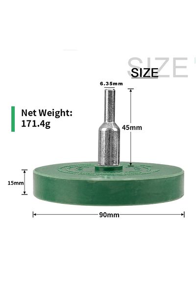 SI FANG 90mm 90mm Decal Remover Eraser Wheel Drill Rotary Tool Car Surface Tape Sticker Vinyl Graphics Clean