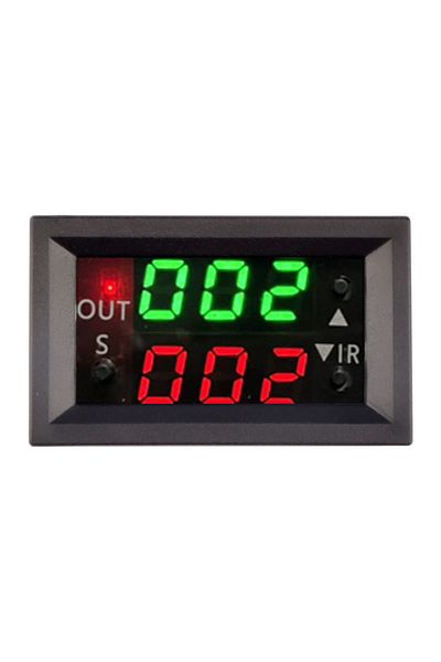 Aideepen Black T2401 12v Delay Double Display Digital Time Relay Module Digital Time Delay Relay Led Display