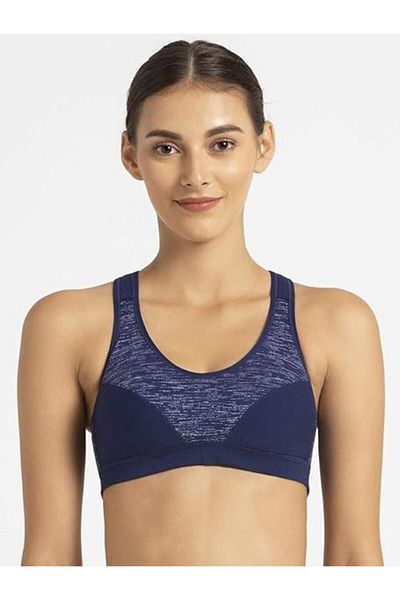 JOCKEY Racer back Padded Active Bra 1385-01 Blue