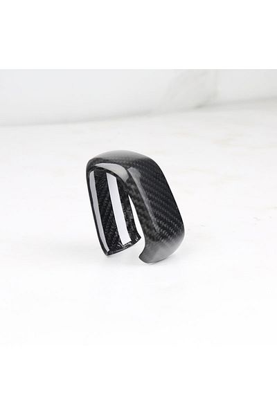 LINGLUYANG 1pcs For Volvo Xc60 Xc90 S90 V90 S60 V60 Xc40 C40 True Carbon Fiber Gear Shift Handle Decoration