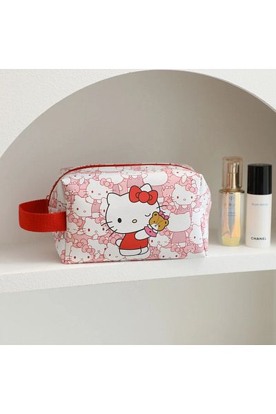 Choice 1pcs A Sanrio Cosmetic Bag Cinnamoroll Kuromi My Melody Pencil Case Coin Purse Makeup Bags Toy Girls