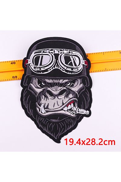 Choice Db0933ct Punk Animal Patch Large Embroidery Patch Iron On Patches For Clothing Thermoadhesive Patche