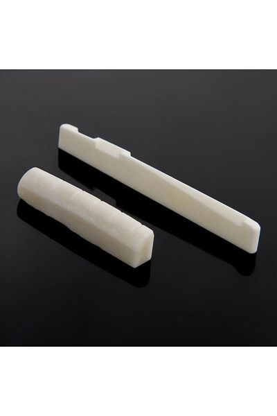 Choice 1 Set 1 Set Bone Bridge Pins Nail Nut Saddle Part For Acoustic Folk Guitar