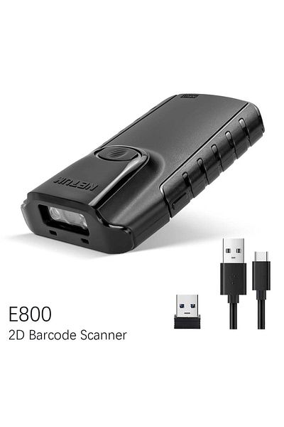 NETUM ماسح الباركود اللاسلكي E800 Bluetooth 2d E740 وقارئ الباركود E800 Bluetooth 2d Qr