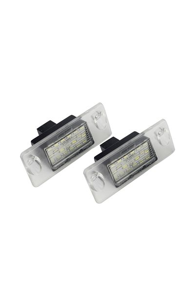 Choice 6000k أبيض Angrong 2 قطعة مصابيح LED بيضاء لرقم لوحة الترخيص لسيارة Audi A4 B5 1995-2001 خطأ F