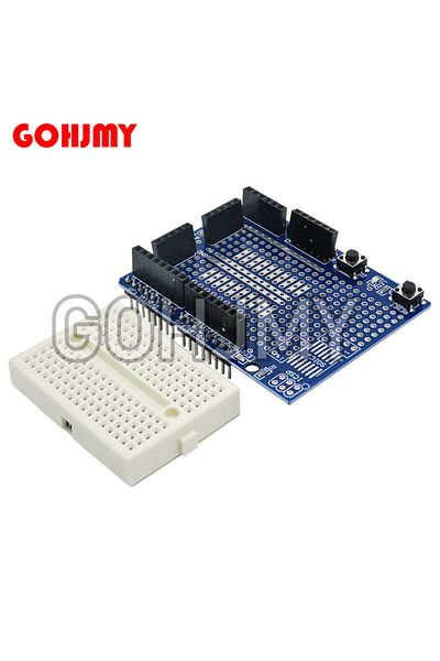 GOHJMY 1pcs/lot UNO Proto Shield prototype expansion board with SYB-170 mini bread board based For ARDUI...