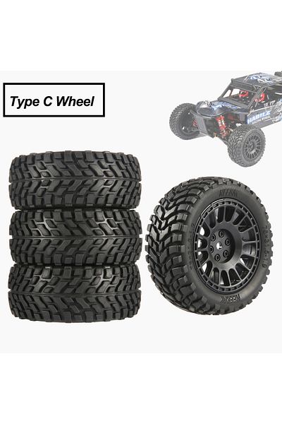 Choice Type C Neebrc 1.9inch 75mm Off Road Buggy Tires Wheel 12mm Hex Hubs For Wltoys 144001 1/12 1/14 1/10