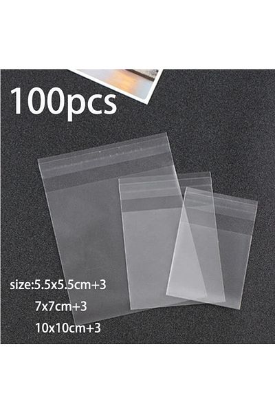 Choice 10x10cm 9.5x9.5x11cm White 100pcs Small Size Cute Transparent Candy Cookie Bags Wedding Birthday Par
