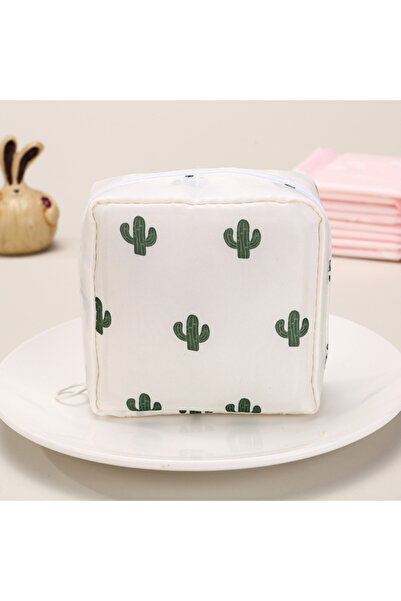 Choice حقيبة فوط صحية نسائية من كاكتوس أوف وايت، حقيبة تخزين من القطن الصحي، ...