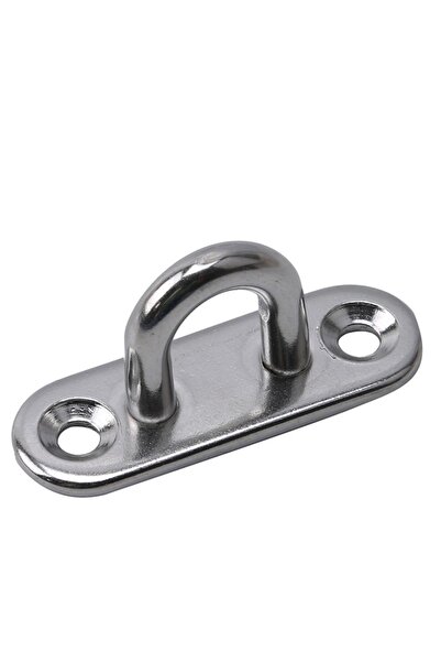 Choice 304-M5 4.5x1.5x2cm 1/5pcs Hooks Eye Plate Heavy Oblong Duty Steel Stai...