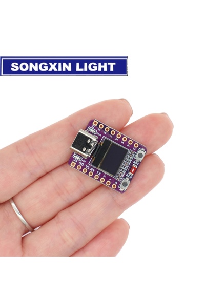 Choice لوحة تطوير SX ESP32-C3 OLED مع وحدة OLED مقاس 0.42 بوصة هوائي سيراميك واي فاي بلوتوث ESP32...