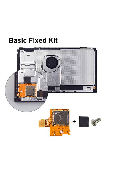 Choice مجموعة أساسية ثابتة من Data Frog Micro-SD Tf Card Socket Board بديلة متوافقة مع Nintendo Switch