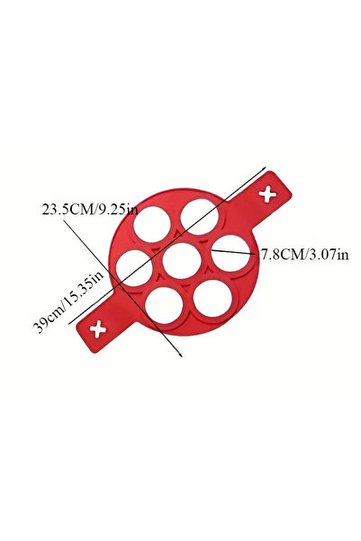 Choice قطعة واحدة من السيليكون، مقلاة دائرية بسبعة فتحات، قالب فطائر الإفطار،...