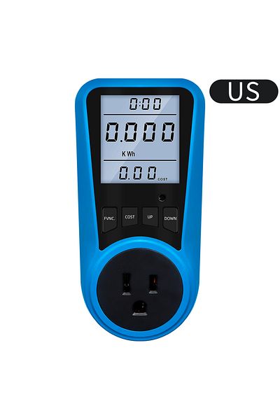 JUANJUAN Us Plug Backlight Digital Wattmeter 220v 110v Ac Power Meter Electricy Consumption Energy Meter Powe