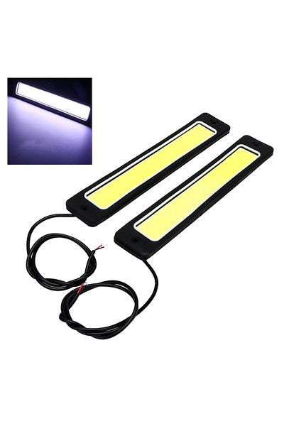 Choice 2 Pieces Cob Super Bright Bendable Fog Lamp 2pcs Flexible Reversing Lamp Led Car Drl Daytime Running