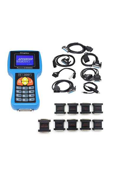 Choice T300 Key Programmer T300 Auto V23.9 Car Key Maker T300 Code Programmer Blue/Black English/Spanish