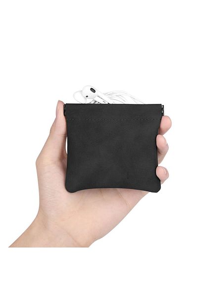 Choice black-L Earphones Storage Bag USB Data Cable Organizer Headphone Accessories memory Card Pouch Mini