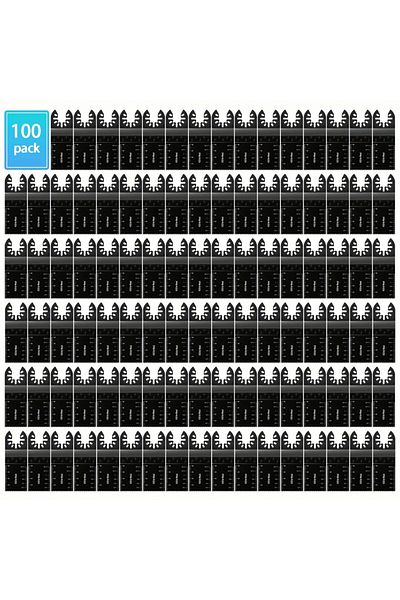 Choice 100 قطعة من شفرات المنشار المتذبذبة المعدنية المتينة ومتعددة الاستخدامات 100 قطعة، سريعة الفك، مثالية للبلاستيك