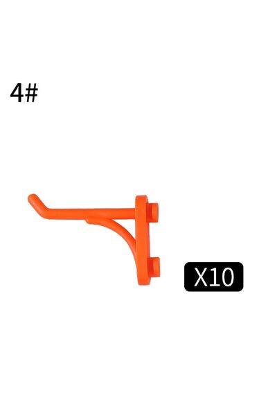 Choice Type 4 10Pcs Plastic Hanging Board Hole Hook Garage Organizer Wall-Mou...