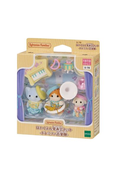 Choice White New Arrival Original Sylvanian Families Anime Figure Band Concert Series Toys Calico Critters