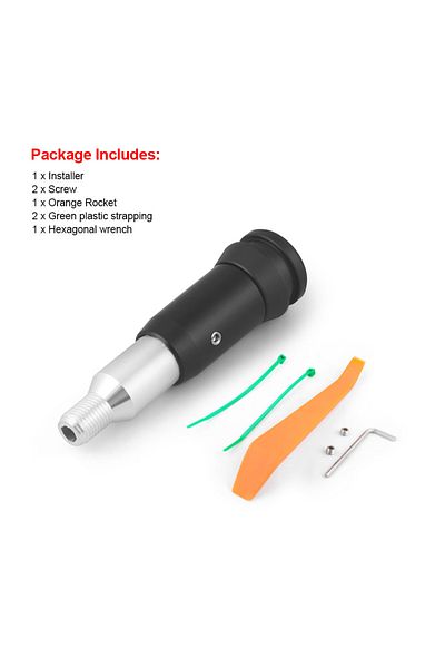 Choice Aluminum Car M12*1.25 Shift Head Converter For Automatic Transmission Car Gear shift knob adapter