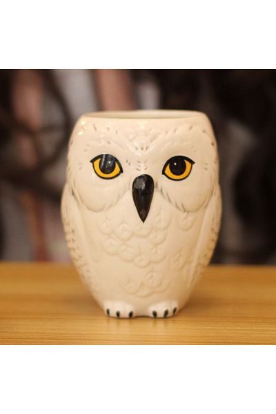 Hot Toys White Harry Potter Three-dimensional 3d Relief Mug Hedwig Owl Mug Admission Notice Messenger Ceramic