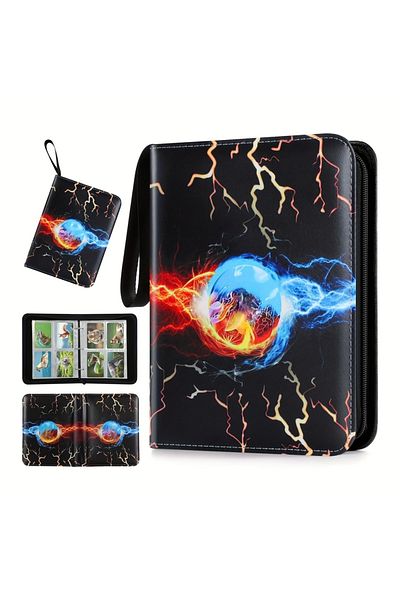 Choice 400 Cards 4 Pocket 400 Cards Holder Portable Collector Album With 50 Removable Sleeves Compatible Fo