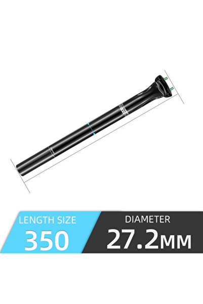 Choice عمود مقعد ليكسون كربوني مقاس 27.2 مم للطرق الجبلية والحصى مقاس 27.2/31...