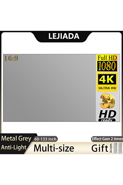 LEJIADA 120 inch LEJIADA Metal Anti-Light 16:9 Scale Projector Screen 60 84 1...