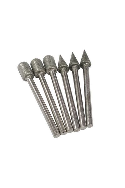 GhPcd 20pcs 20pcs Diamond Drill Grinding Bit Set Mini Drill Burrs Bit Set For Dremel Rotary Tool Grinding