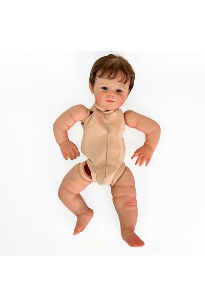 NPK 22inch 22inch Reborn Doll Kit Shaya Popular Sweet Face Painted Doll Kit Unfinished Doll Parts Wi