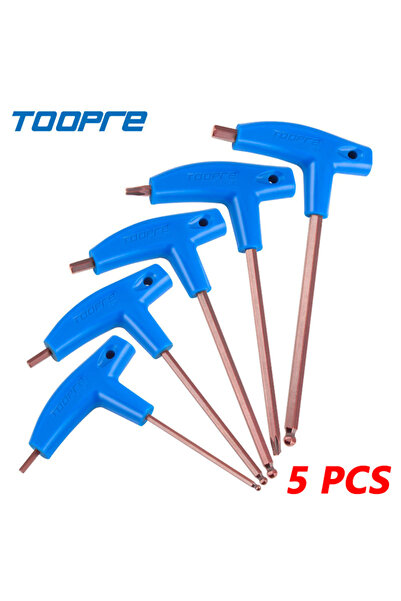 Choice مجموعة مفاتيح TOOPRE من 5 قطع، مفتاح ألين للدراجات الجبلية والطرق، مقب...