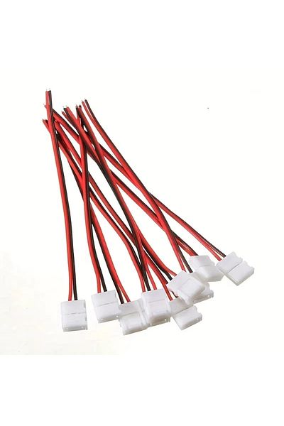 Choice 10pcs 10pcs Practical No Welding Ribbon 2 Pin Led Strip Adapter Pcb Connector Cable For 3528 Single