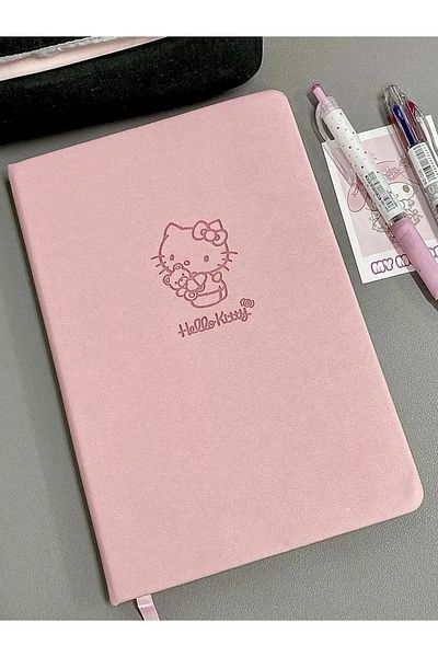 Choice Kitty Hello Kitty Notebook Animated Pink Student Notepad Sanrio Cute Cartoon Memo Diary Office Stati