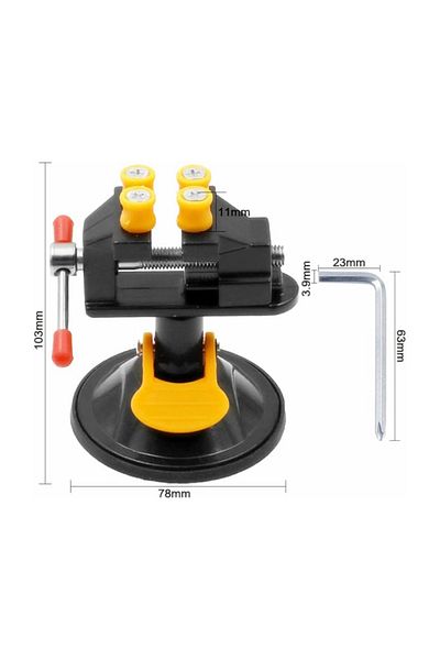 Choice Black Jewelry Vice Vise Stand Rotatable Drill Press Universal Mini Table Bench Screw Clamp Engraving