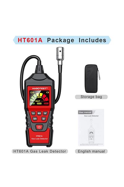 Choice Ht601a Habotest Ht601a Natural Gas Leak Detector 50-1000ppm Sound & Screen Alarm Combustible Flammab