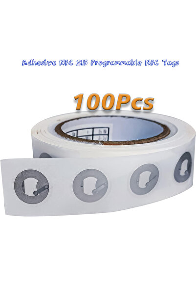 Choice1 100 قطعة من علامات NFC 215 اللاصقة القابلة للبرمجة متوافقة مع أجهزة A...