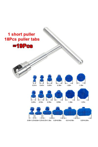 Choice Puller Kit (NO GLUE) Universal Car Hail Pit Sagging Repair Tools Dent Metal T Pull Suction Cup Kit F