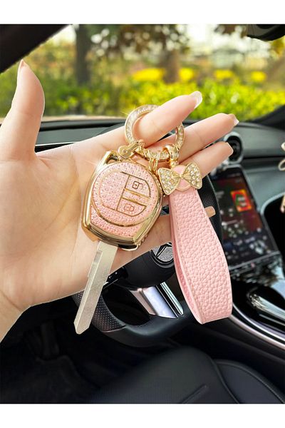 Choice Pink 2 Buttons Tpu Car Key Case Cover For Suzuki Sx4 Swift Liana Vitara Jimny Alto Ignis Esteem Auto