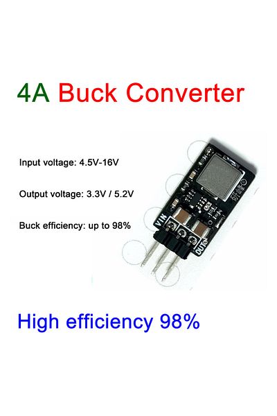 Choice To-220 98% 4a Mini Dc-dc Buck Converter 5.5v-16v 6v 9v 12v 15v To 5v 3.3v Step-down Voltage Regulato