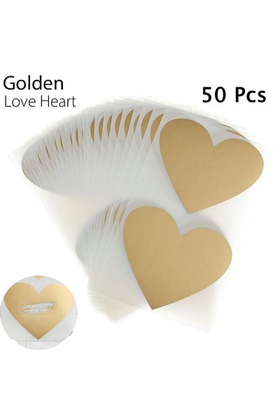 Choice Golden Love Heart Golden Love Pentagram Scratch Card Coating Diy Postcard Scratch Coating Wedding Me