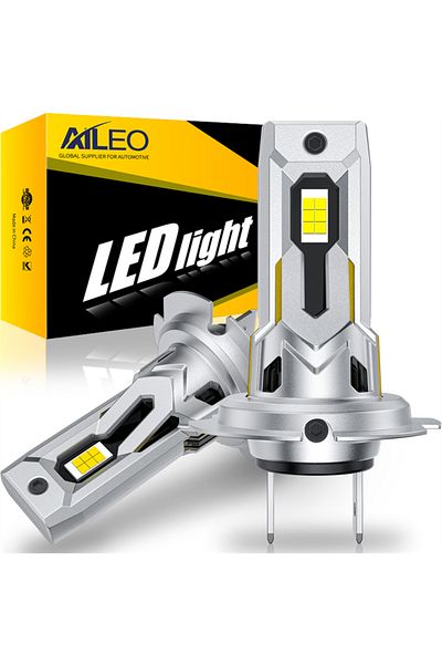 Choice H7 6000k Cold White Aileo 2pcs 120w H7 Led Car Headlight Turbo Bulb 6000k 30000lm Csp Chip Mini Led