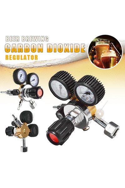 Choice CO2 Gas Bottle Regulator Carbon Dioxide CO2 Regulators Pressure Reducer For Beverage Beer W21.8 D...