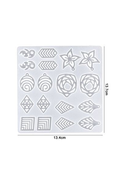 Choice 22 قالب سيليكون لقلادة الأقراط من راتنج الإيبوكسي بأنماط مختلطة لصنع المجوهرات قوالب الصب DIY قلادات وقلم