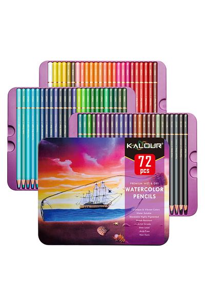 Choice 72 Colors 72 Professional Colors Watercolor Pencils Graffiti Coloring Brush Color Lead Set Water So