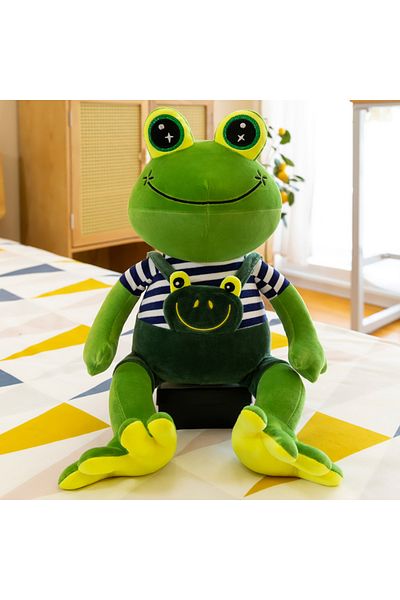 Choice 30cm Green 30cm Cartoon Frog Plush Toy Couple Lnternet Celebrity Children's Dolls Mall Activity Gift