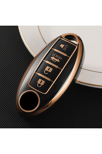 Choice Style 1 Black Car 4 Buttons Tpu Key Case Cover Shell For Nissan Sentra Leaf Rogue Sunny Versa Patrol