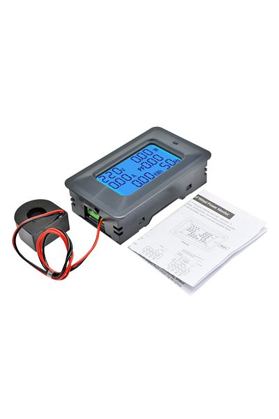 Aideepen 100a 100a Ac110-250v Digital Led Display Voltmeter Ammeter Wattmeter Power Energy Meter 220v Volt W